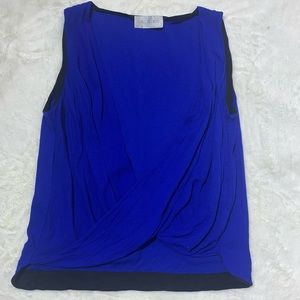 A.L.C. Rowan surplice sleeveless blouse top cami Sz L royal blue